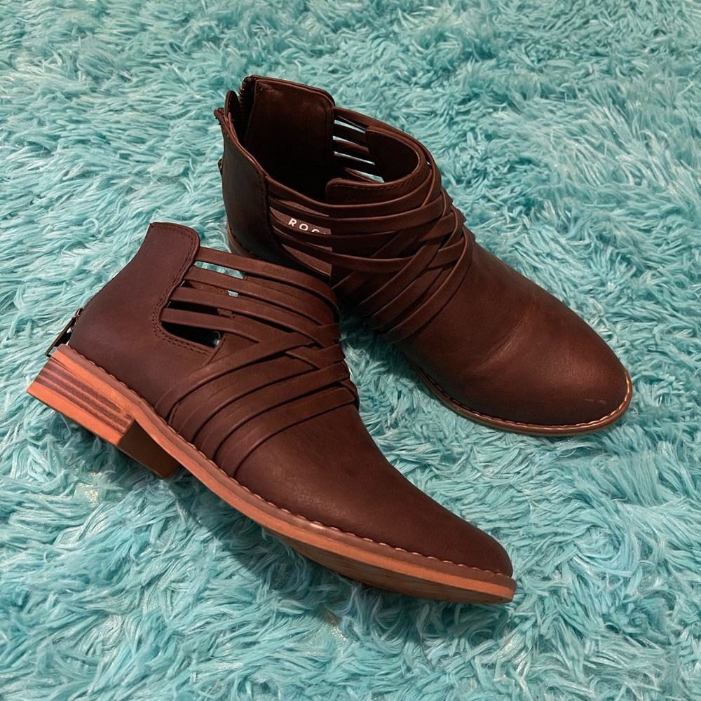 Brown booties